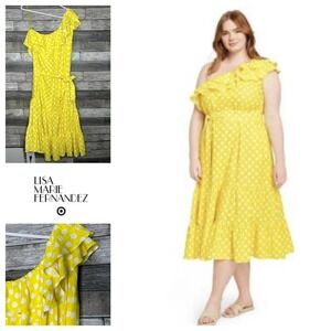 Lisa Marie Fernandez for Target Polka Dot Ruffle Sun‎ Dress 1X NWT